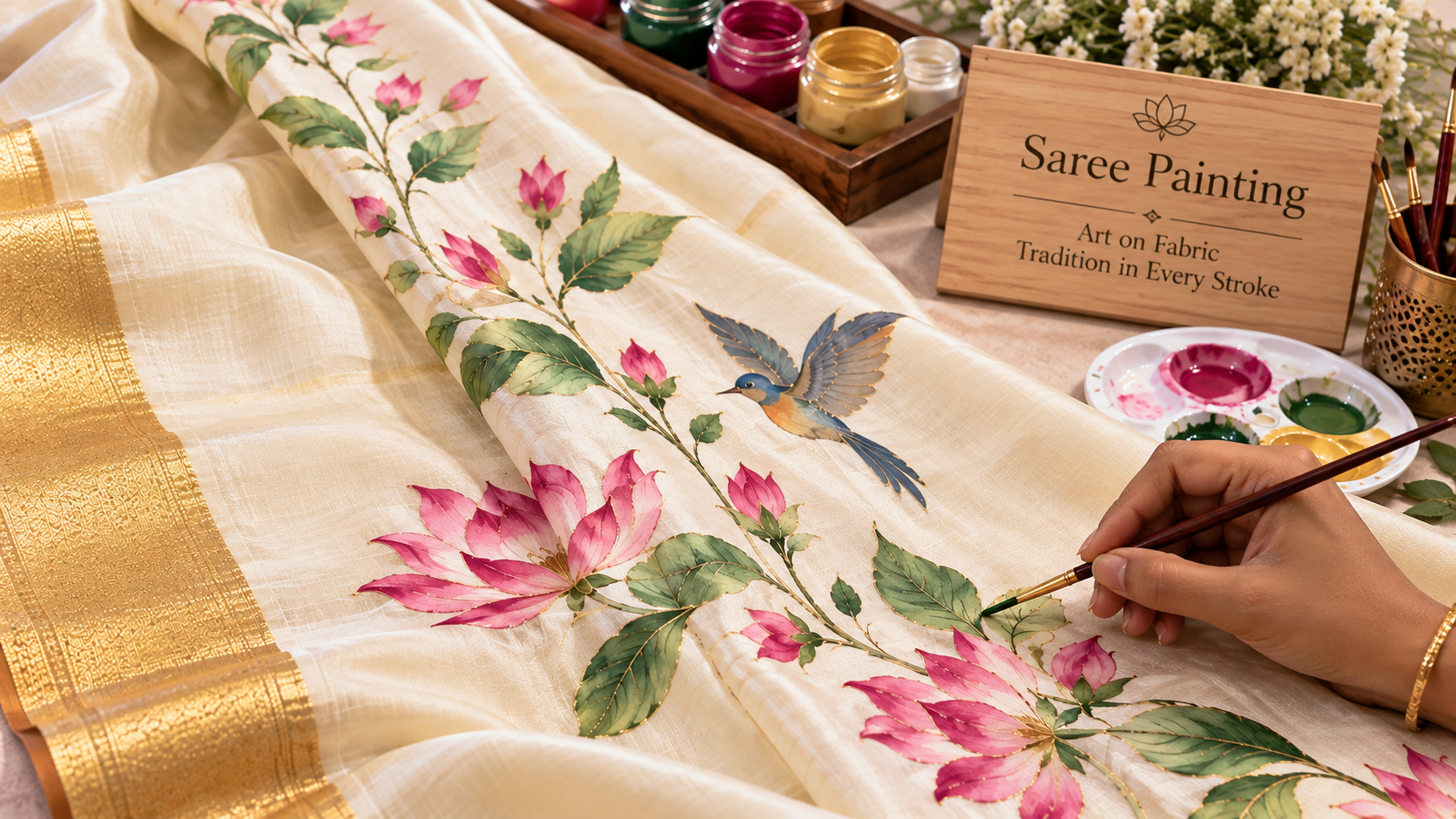 Saree Painting